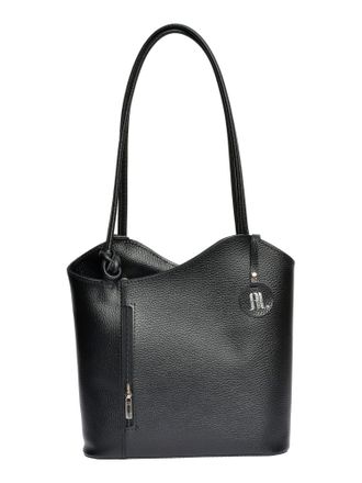 Anna Luchini Zwart Rundleer Tas