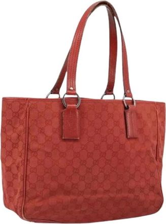 Gucci Pre-owned Tote Bags, female, Red, Size: ONE SIZE Pre-owned Vintage Tote Bag