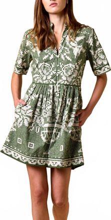 Cleobella Starling Mini Dress In Verdant Flight