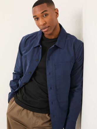 Fat Face FatFace Indigo Blue Long Sleeve Octon Overshirt