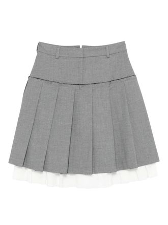 Gimaguas layered pleated mini skirt - Grey