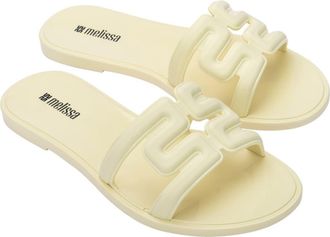 Melissa M Slide Sandal in Beige at Nordstrom, Size 10