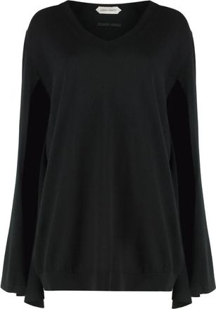Alberta Ferretti Truien - Dames - V-hals truien - Zwart - S - Truien & Vesten
