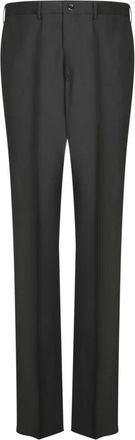 Dell'Oglio Zwarte Broek voor Mannen Aw 24 - Heren - Slim Fit Broeken - Zwart - XS - Broeken