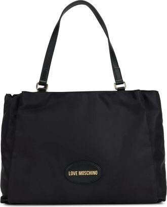 Love Moschino Tote bag met logo - Dames - Shoppers - Zwart - ONE Size - Polyester - Tassen