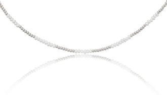 Lily & Roo Silver Beaded Mini Pearl Choker