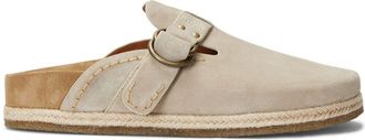 Polo Ralph Lauren Turbach shearlnig-lined suede clogs - men - Suede/Suede/Jute/Rubber/Sheep Skin/Shearling - 10 - Neutrals