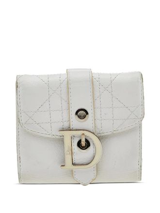 Dior Cannage portemonnee - Wit