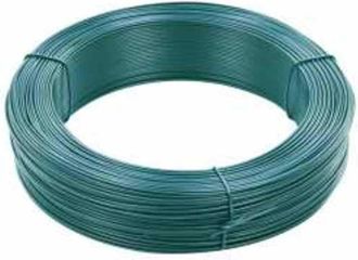 vidaXL Alambre De Atar Vallas Acero Verde Ennegrecido 250 M 2,3/3,8 Mm Vidaxl
