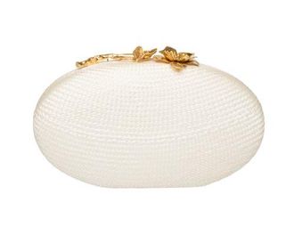 Raf&eacute; New York Joanna Ellipse Clutch in Off White at Nordstrom, Size Small