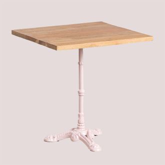 Sklum Mesa De Bar Cuadrada En Madera De Acacia Vienna Sklum