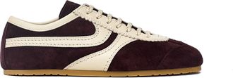 Dries Van Noten Contrast Strips Suede Calf Leather Sneakers