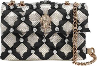 Kurt Geiger Beige And Black Kensington Crossbody Bag