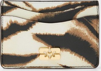 Ganni Bou zebra print cardholder