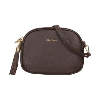 Pierre Cardin Leren Schoudertas - Dames - Schoudertassen - Bruin - ONE Size - Leer - Tassen