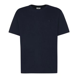 Etro Etro, T-Shirts, male, Blue, Size: 2XL Cotton T-shirt