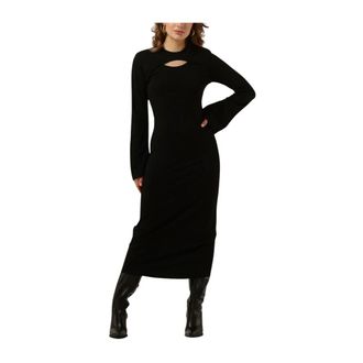Gestuz Ankagz Lange Jurk Zwart - Dames - Casual kleedjes - Zwart - S - Kleedjes