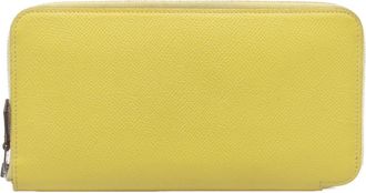 Herm&egrave;s Yellow Epsom Leather Long Wallet (Bi-Fold) (Pre-Owned)