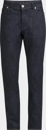 Brioni Men & apos;s Dark Wash Straight-Leg Jeans