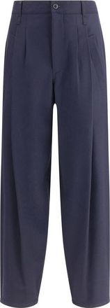 Giorgio Armani Fleece Wool Casual Mens Pants