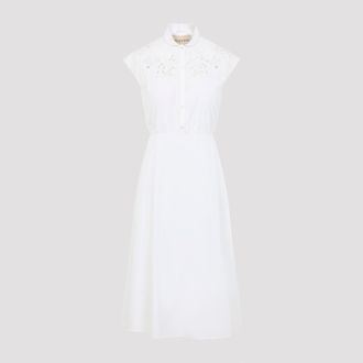 Valentino Embroidered Midi Dress