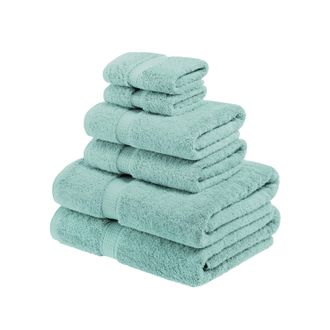 Superior Solid Egyptian Cotton 6-Piece Towel Set