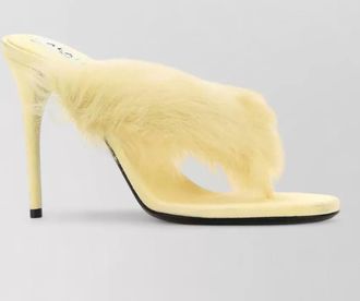 Alaia leather thong mules