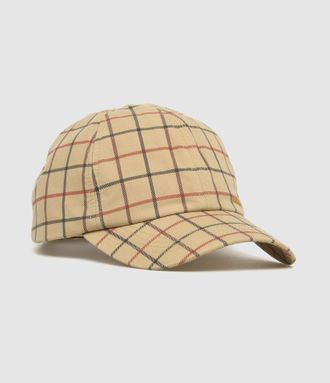Barbour Casquette Mackworth Beige Tattersall