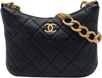Chanel Pre-owned Hobo Bag - Dames - Vintage Schoudertas - Zwart - ONE Size - Vintage