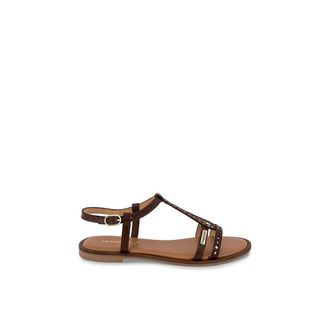 Les Tropeziennes Platte leren sandalen Helectra