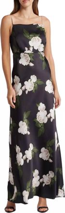 Sachin & Babi Shyla Gown In Obsideon Blooms