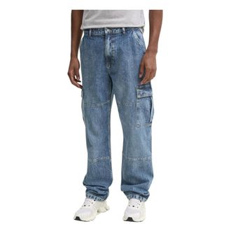 Guess Loose-fit Jeans, male, Blue, Size: W34 G17 Cargo Jeans
