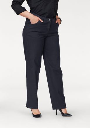 KjBrand Straight-Jeans KJBRAND Babsie, Damen, Gr. 42, N-Gr, blau (marine), Denim/Jeans, Obermaterial: 98% Baumwolle, 2% Elasthan, unifarben, straight fit, Jea