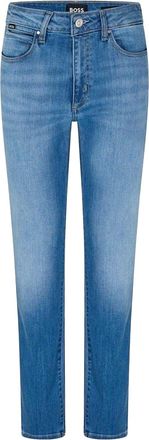 HUGO BOSS Heren Denim Hoge Slanke Jeans (Blauw)