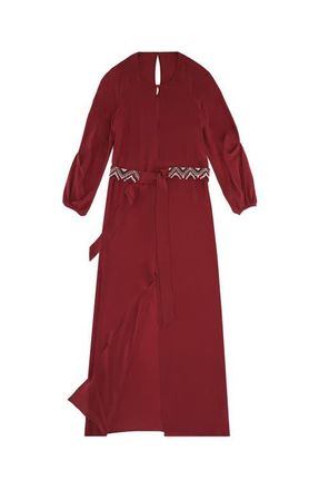 Fortela Vintage Silk Maxi Dress in Burgundy at Nordstrom, Size 40 Eu