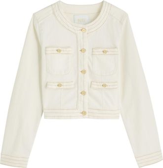 Paige Kiya Denim Jacket - Ecru - S (UK8-10 / S)