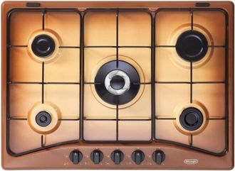 DeLonghi Placa De Gas De 5 Fuegos Delonghi Ytf57asv De 70 Cm En Color Marr&oacute;n
