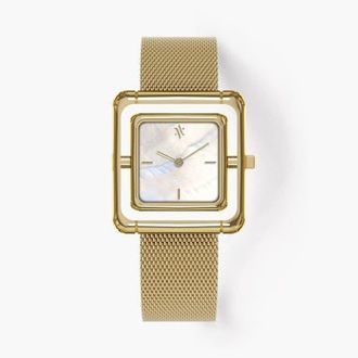 Vanna Umbra Watch in White Pearl-Gold at Nordstrom