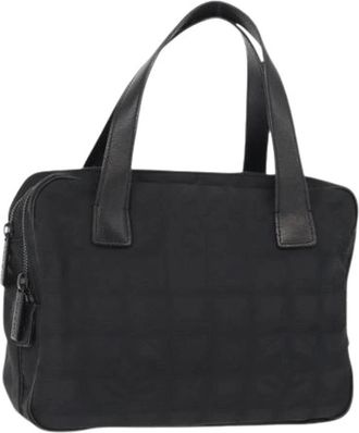 Chanel Pre-owned Handbags, female, Black, Size: ONE SIZE Pre-owned Nylon Handbag