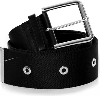 Drykorn Brede Stoffen Riem - Heren - Riemen - Zwart - 80 CM - Leer - Accessoires