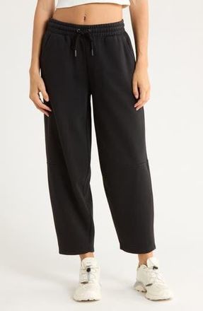 Yogalicious Baby Wash Fleece Barrel Sweatpants in Black at Nordstrom Rack, Size Small