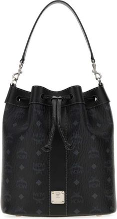 MCM Dessau Bucket Bag - Dames - Schoudertassen - Zwart - ONE Size - Leer - Tassen