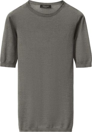 Fabiana Filippi T-shirt con scollo rotondo - Grigio