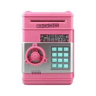 OEM Cajero Autom&aacute;tico Electr&oacute;nico Con Ruedas Y Caja Fuerte Con Combinaci&oacute;n Para Ni&ntilde;os Y Ni&ntilde;as, Ideal Como Regalo De Cumplea&ntilde;os O Navidad (rosa)