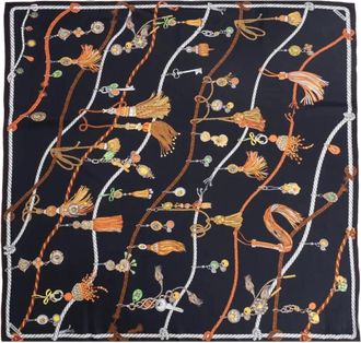 Versace Accessoires, Dames, Veelkleurig, ONE Size, Foulard 90x 90