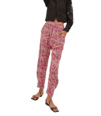 Maria Cher Besalu Floral Pants In Mix 1 Pink