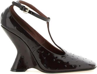Dries Van Noten D&eacute;collet&eacute; - Dames - Sleehakken - Rood - 41 EU - Leer - Schoenen