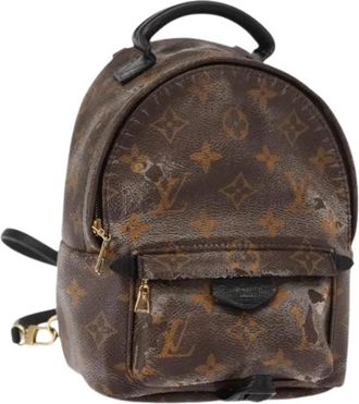 Louis Vuitton Pre-owned Canvas Rugzak - Dames - Vintage Rugzakken - Bruin - ONE Size - Vintage