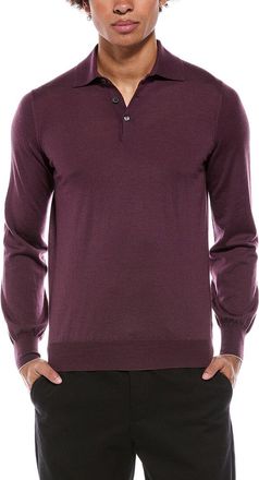 Brunello Cucinelli Wool & Cashmere-Blend Polo Sweater