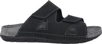 Rohde Heren leren sandaal - Zwart - Heren - Sandalen - Zwart - 41 EU - Schoenen